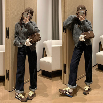 Retro Lace-Up Casual Sneakers for Women