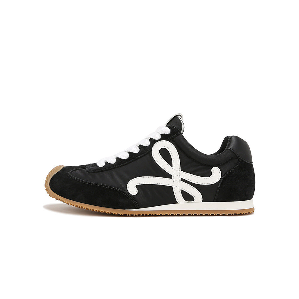 Retro Lace-Up Casual Sneakers for Women