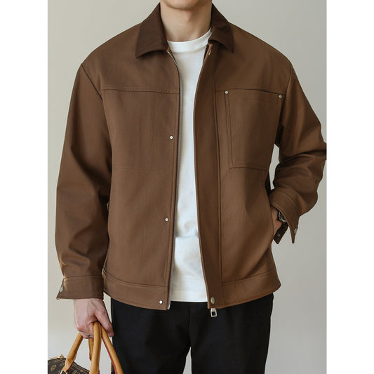 Retro Lapel Casual Jacket