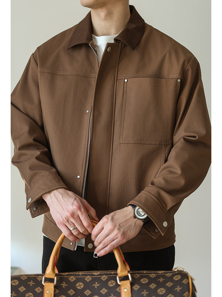 Retro Lapel Casual Jacket