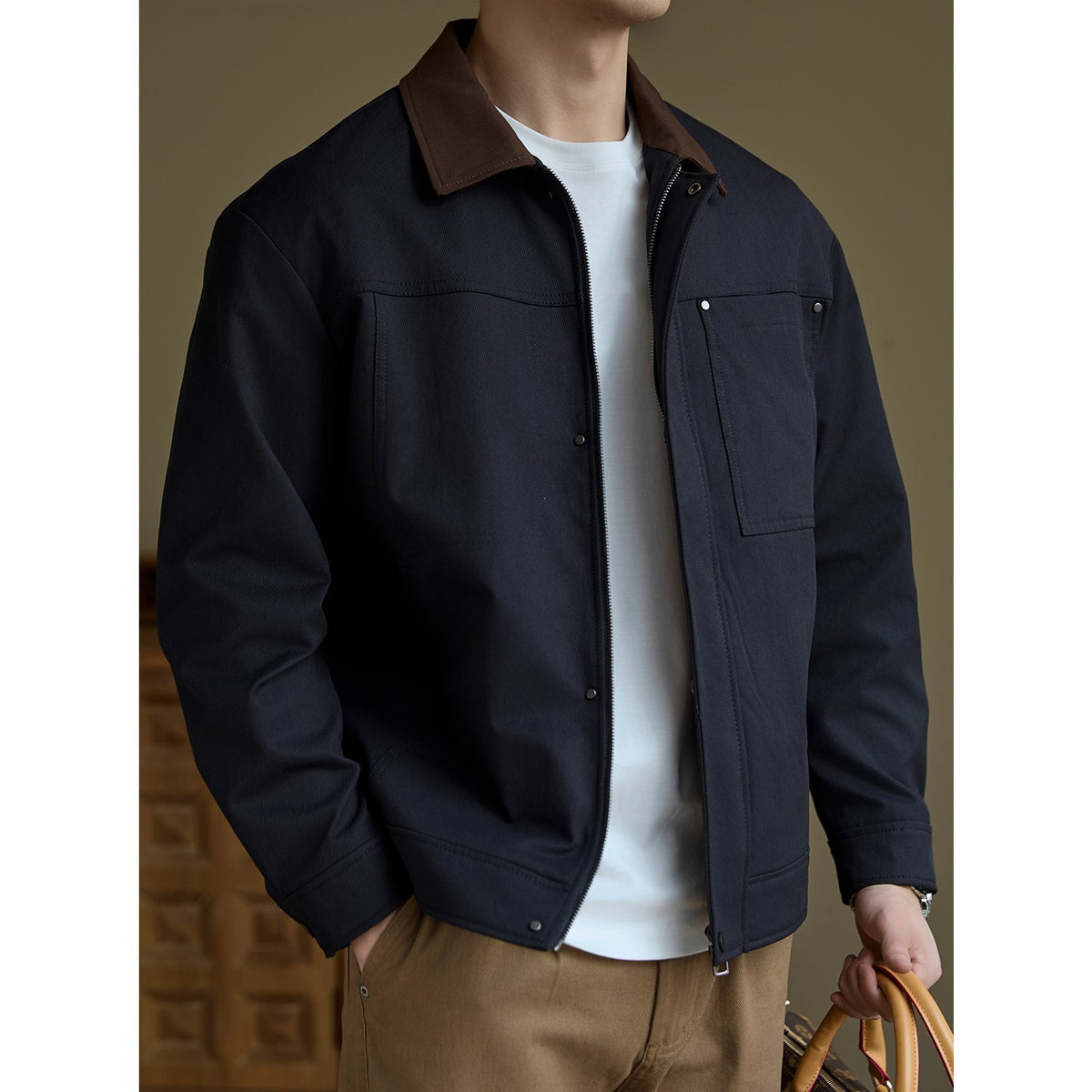 Retro Lapel Casual Jacket