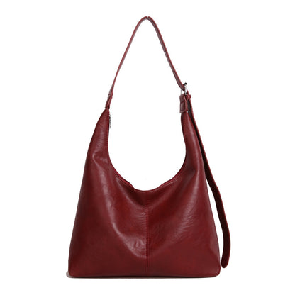 Retro Large Capacity PU Tote Bag