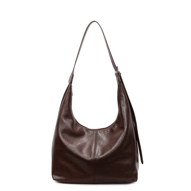 Retro Large Capacity PU Tote Bag