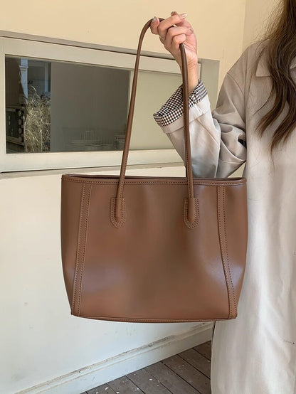 Retro Large Capacity Shoulder Tote Bag