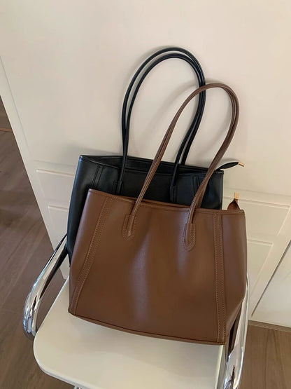 Retro Large Capacity Shoulder Tote Bag