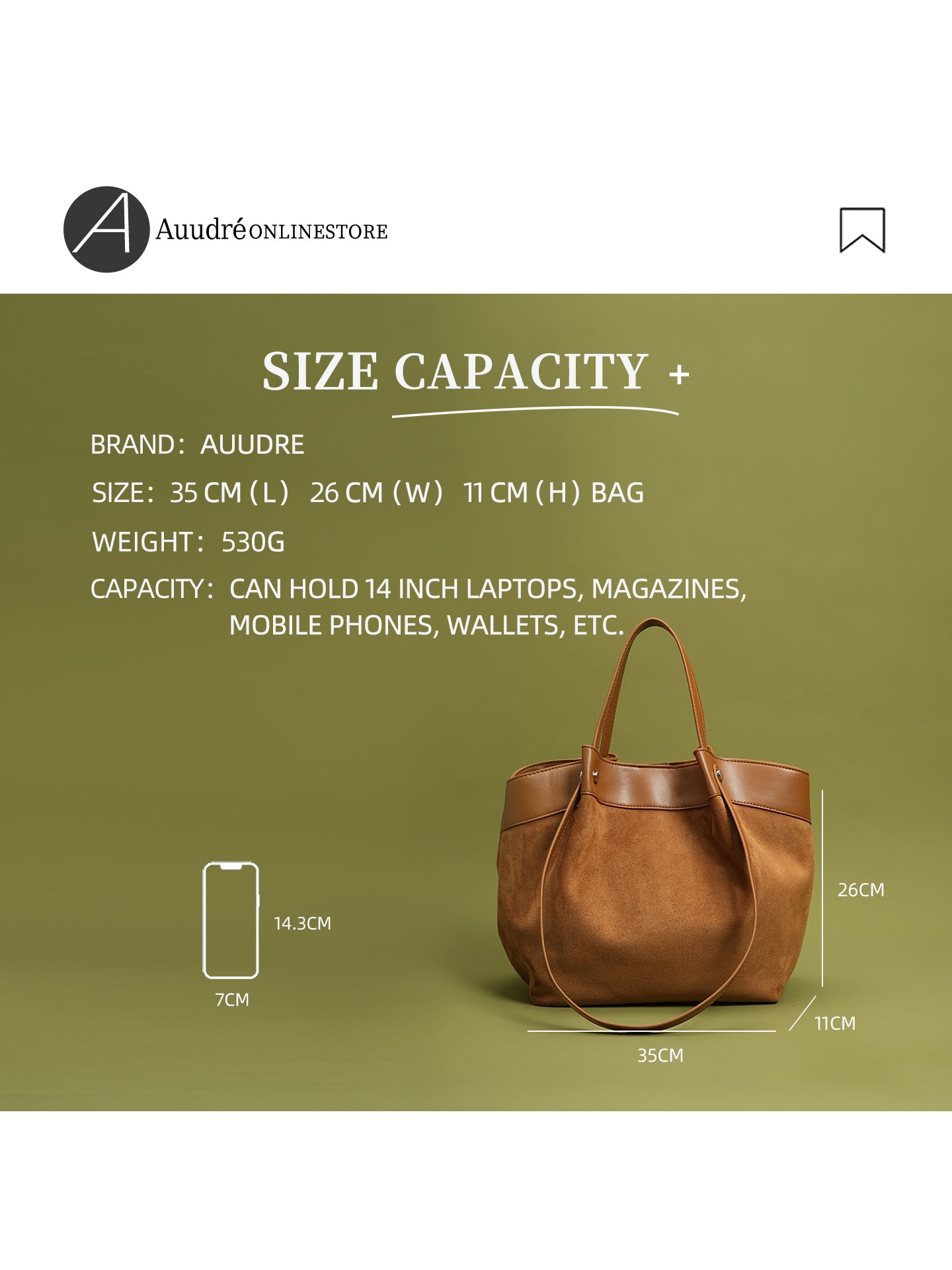 Retro Large Capacity Shoulder Tote Bag