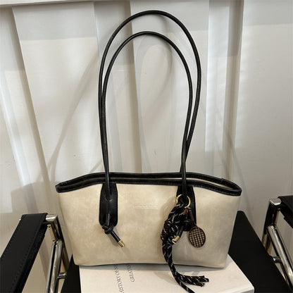 Retro Large Capacity Shoulder Tote Bag