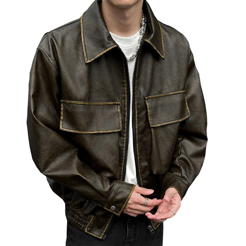 Retro leather jacket