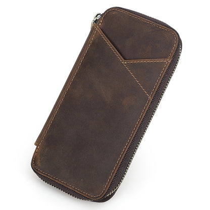 Retro Leather Pen Case