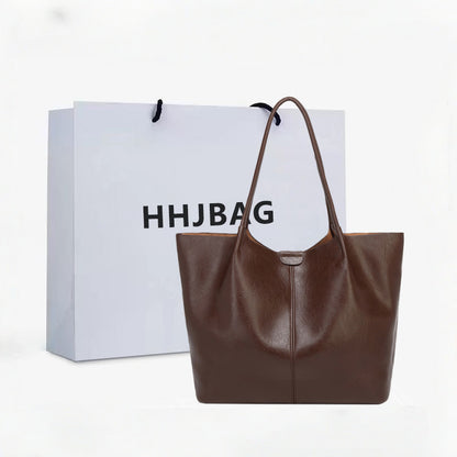 Retro Leather Tote Bag