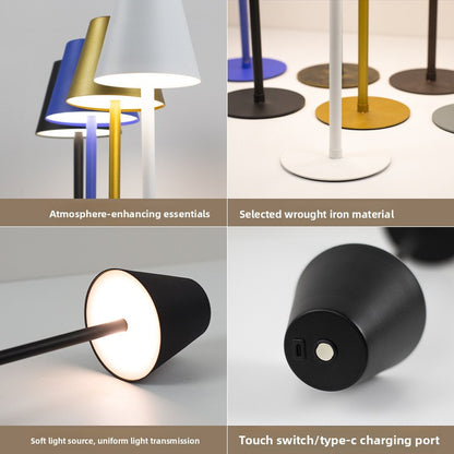 Retro LED Table Lamp with Touch Control and USB Charging