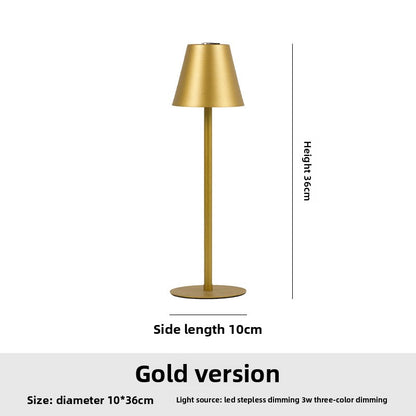 Retro LED Table Lamp with Touch Control and USB Charging