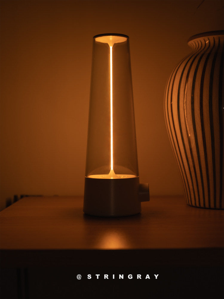 Retro Leopard Pattern Rechargeable Table Lamp