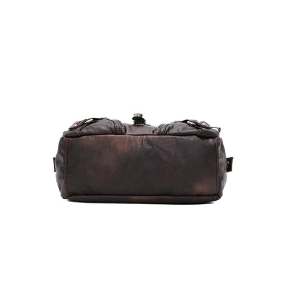 Retro Leopard Print Shoulder Bag
