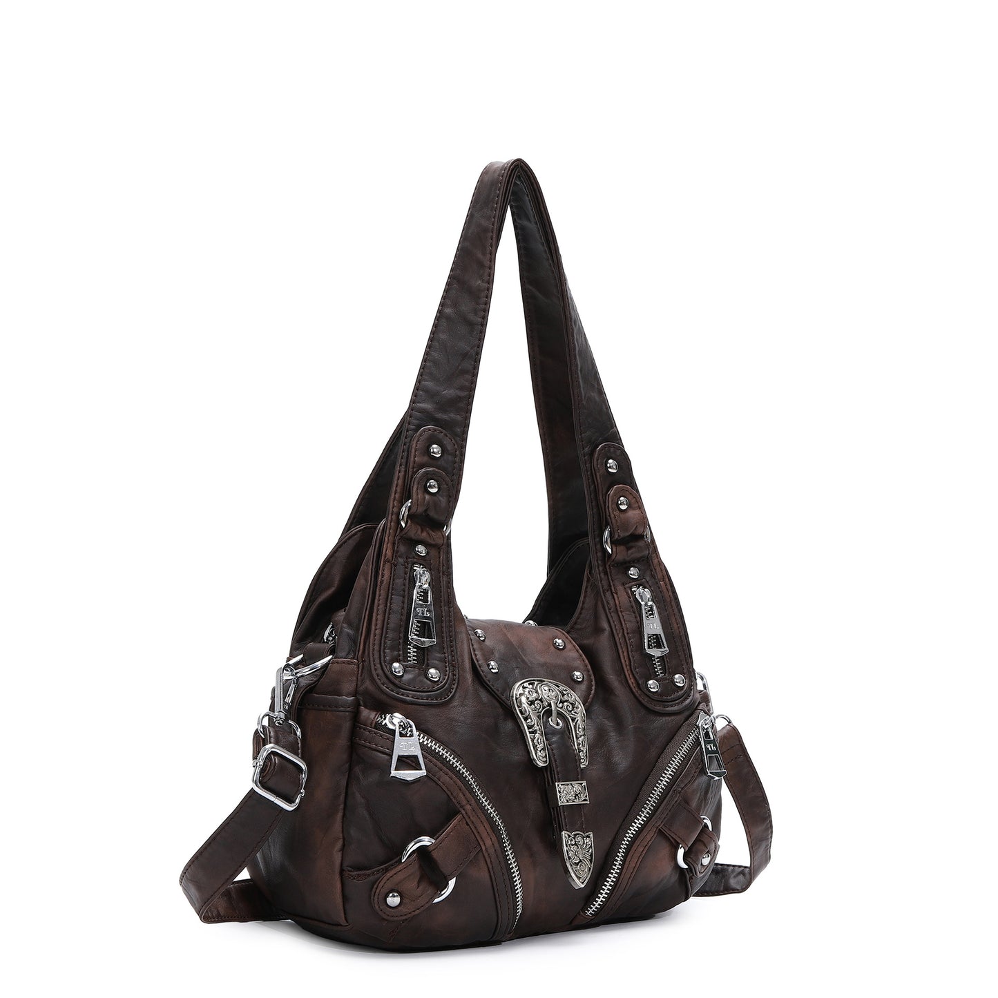 Retro Leopard Print Shoulder Bag