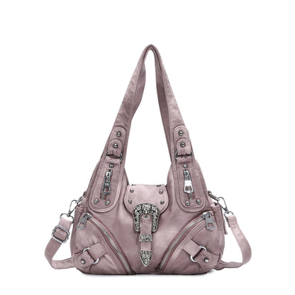 Retro Leopard Print Shoulder Bag