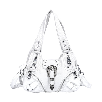 Retro Leopard Print Shoulder Bag