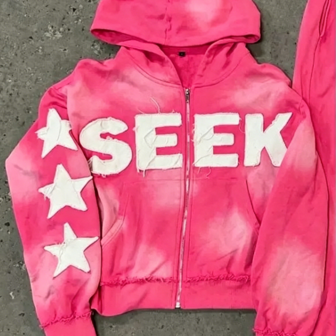 Retro Letter Print Hooded Sweatshirt