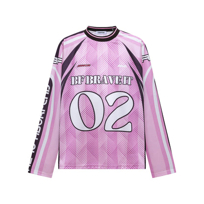 Retro Letter Print Long Sleeve Sweatshirt