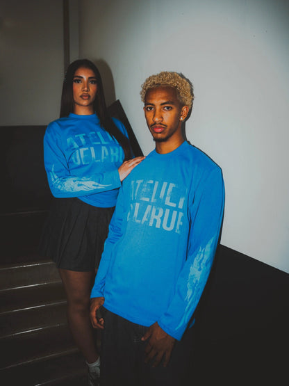 Retro Letter Print Long Sleeve T-Shirt