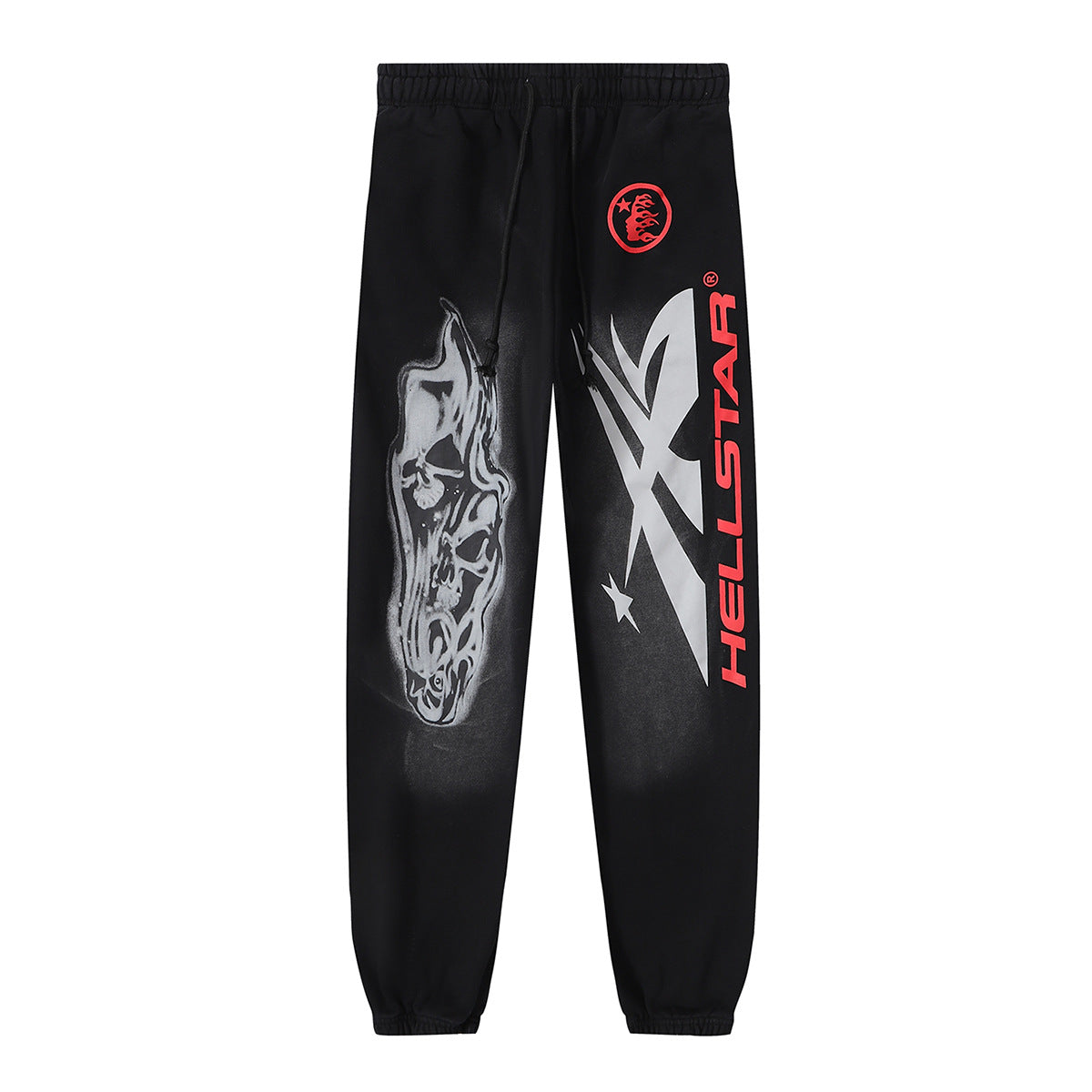 Retro loose hooded sweatshirt and sweatpants