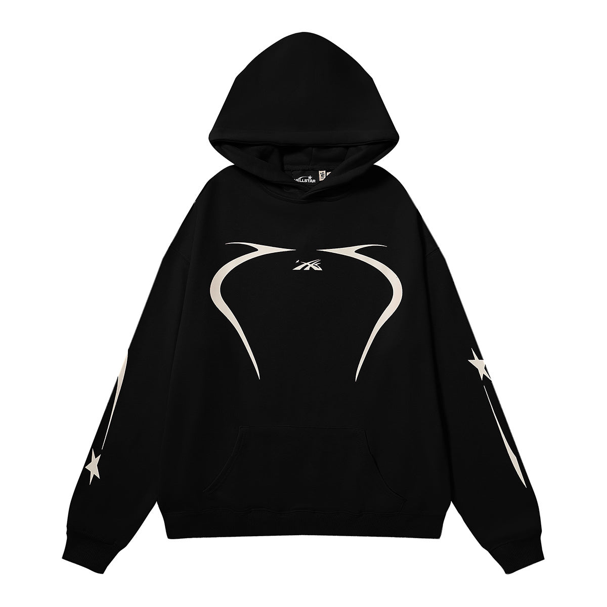 Retro loose hooded sweatshirt and sweatpants