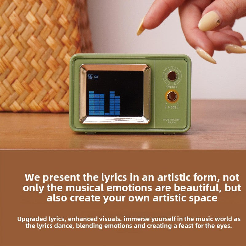 Retro lyrics Bluetooth speaker
