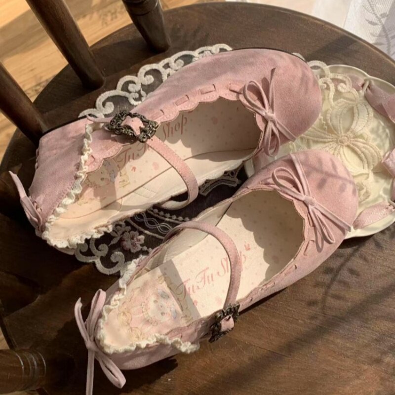 Retro Mary Jane Low Heel Shoes