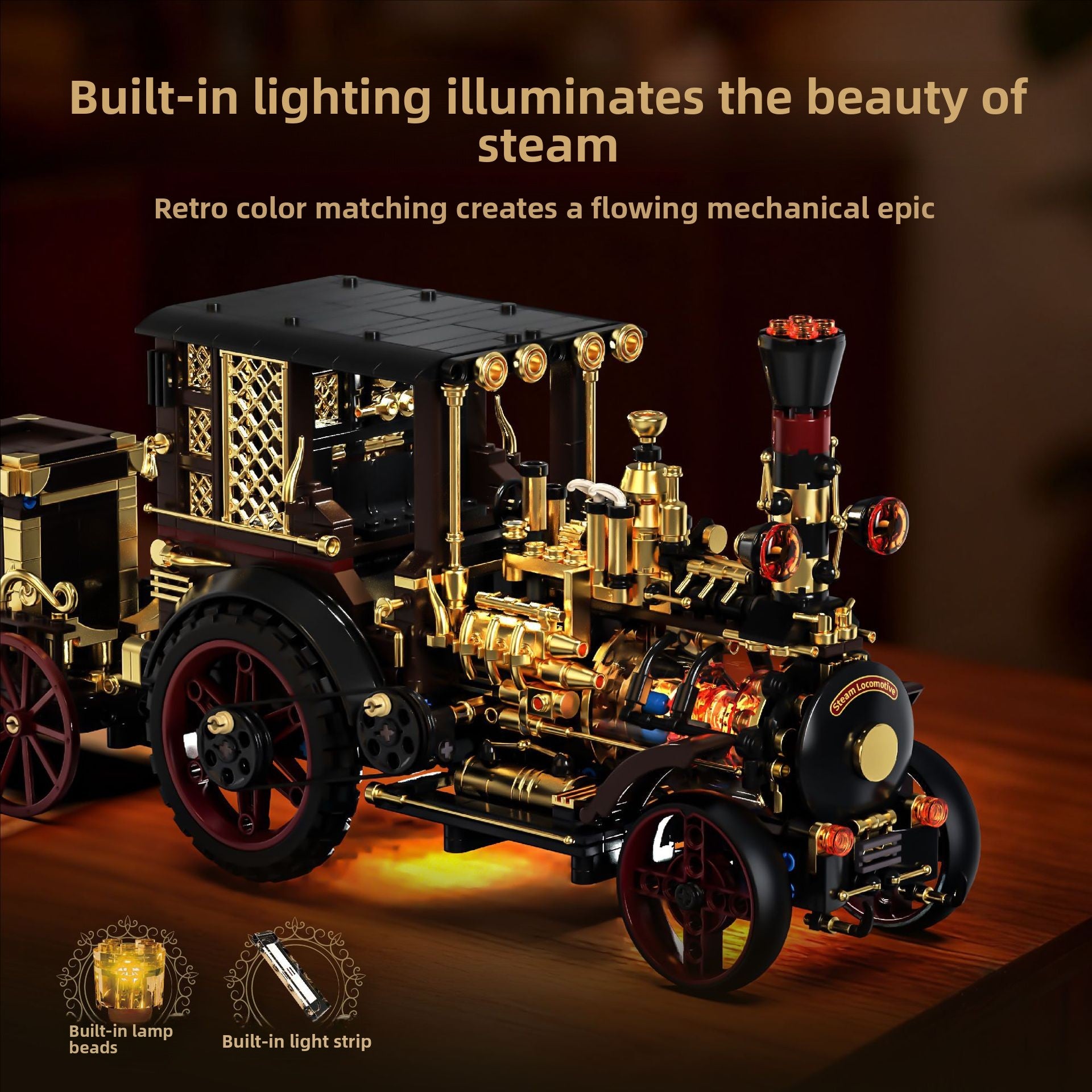 Retro mechanical steam train