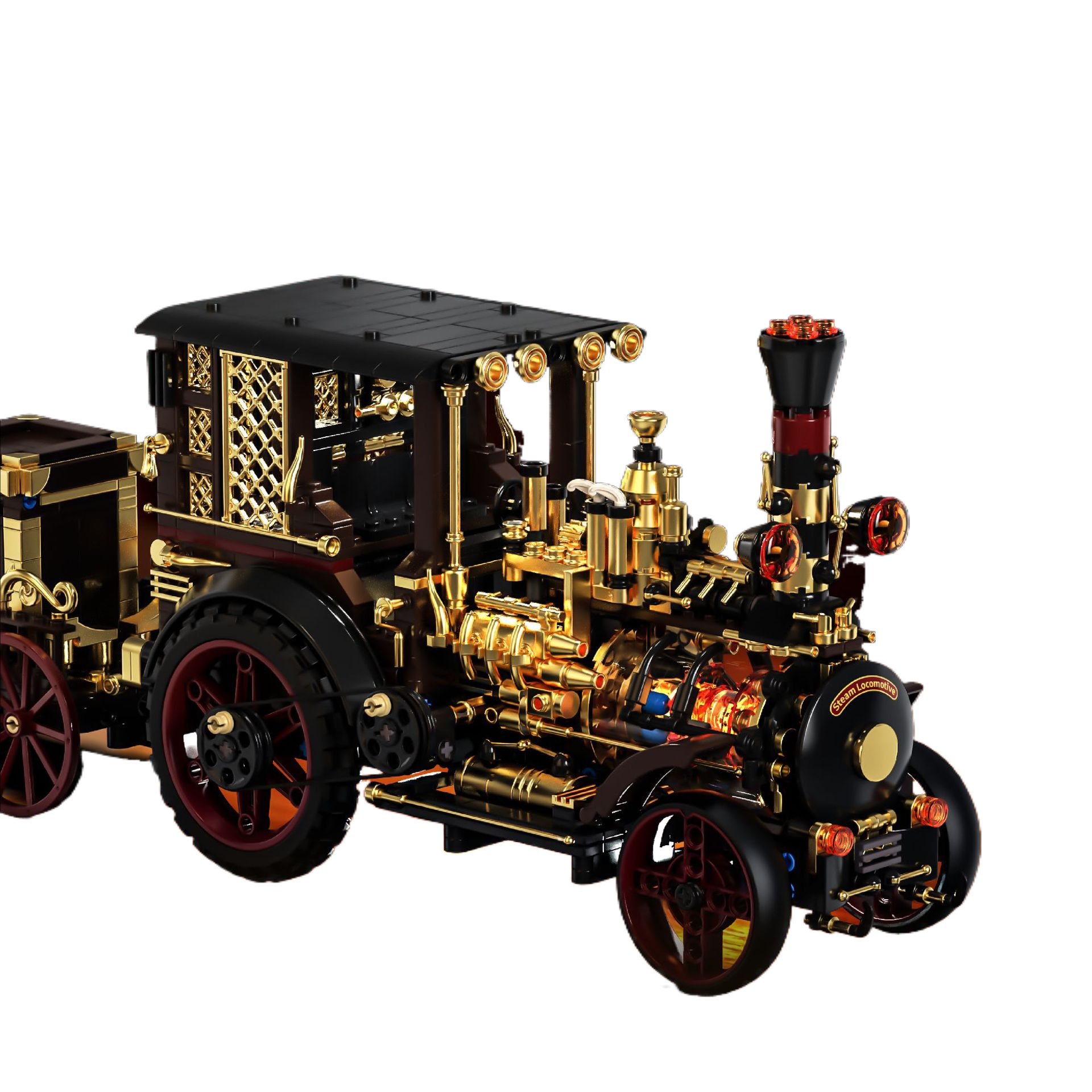 Retro mechanical steam train