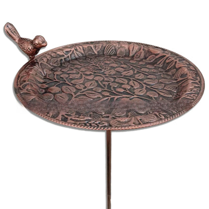 Retro Metal Bird Bath Feeder
