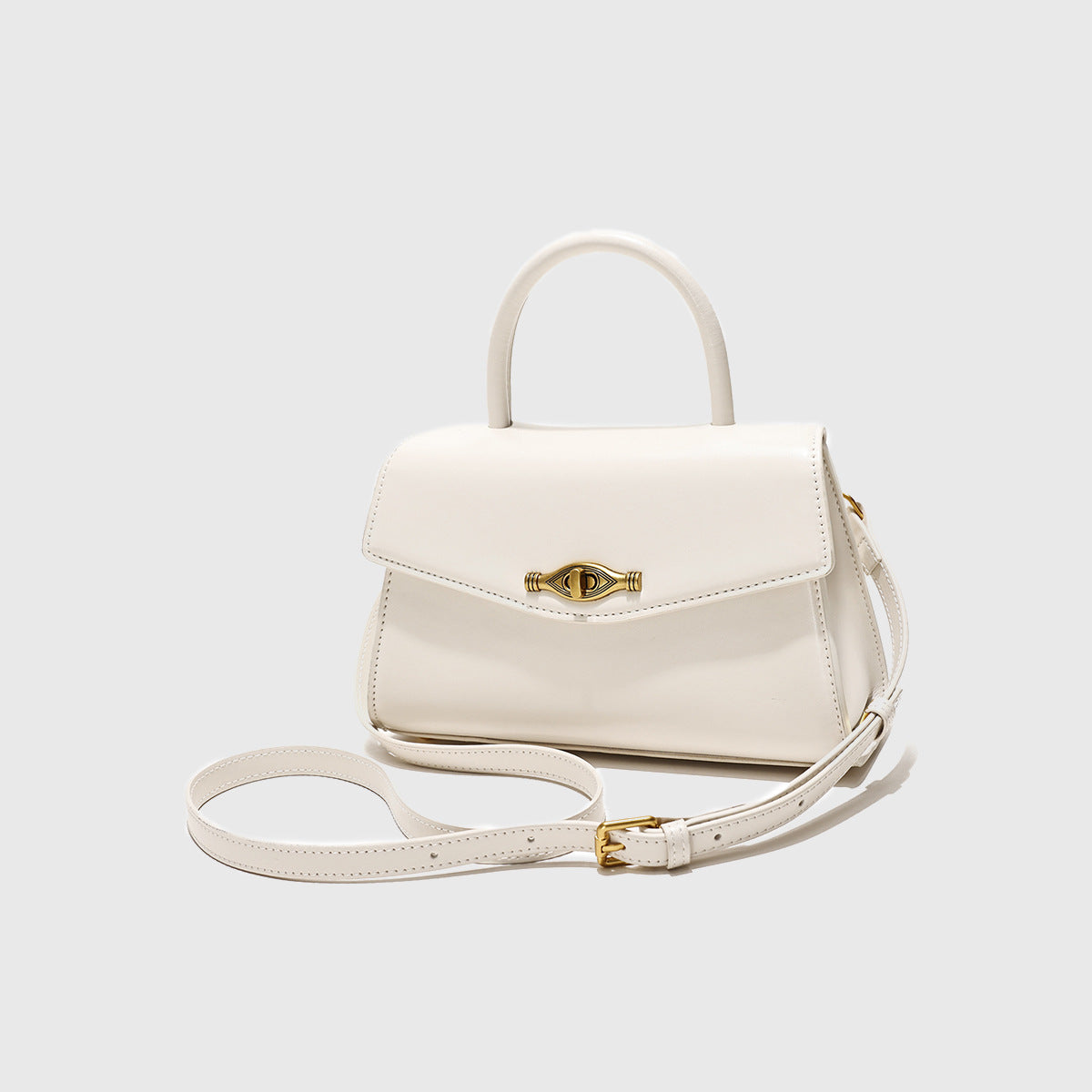 Retro Metal Buckle Crossbody Handbag