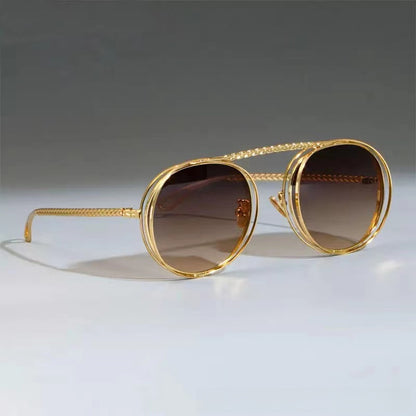Retro Metal Chain Sunglasses