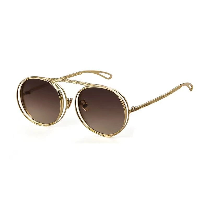 Retro Metal Chain Sunglasses