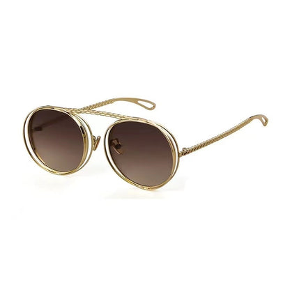 Retro Metal Chain Sunglasses