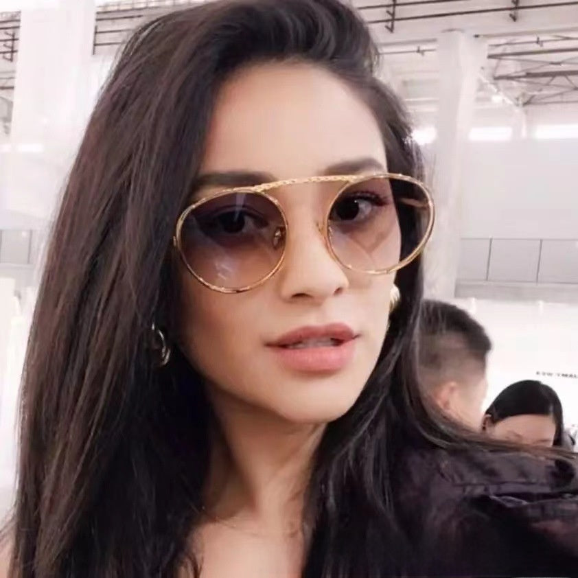 Retro Metal Chain Sunglasses