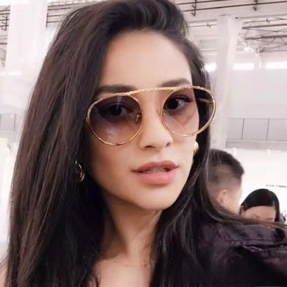 Retro Metal Chain Sunglasses