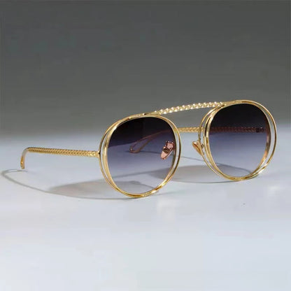 Retro Metal Chain Sunglasses