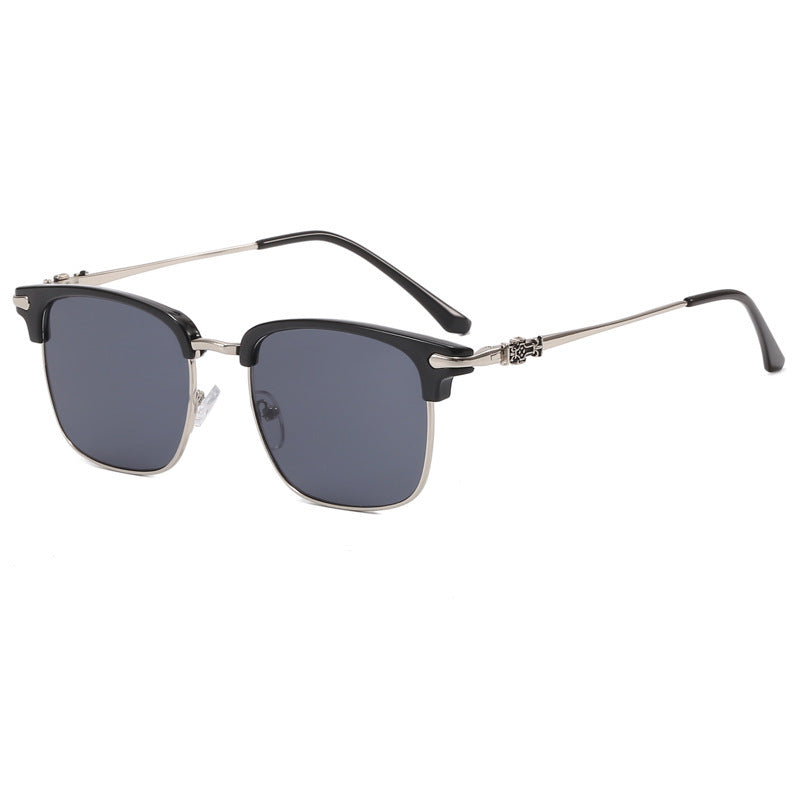 Retro Metal Eyeglasses Frame with Blue Light Protection