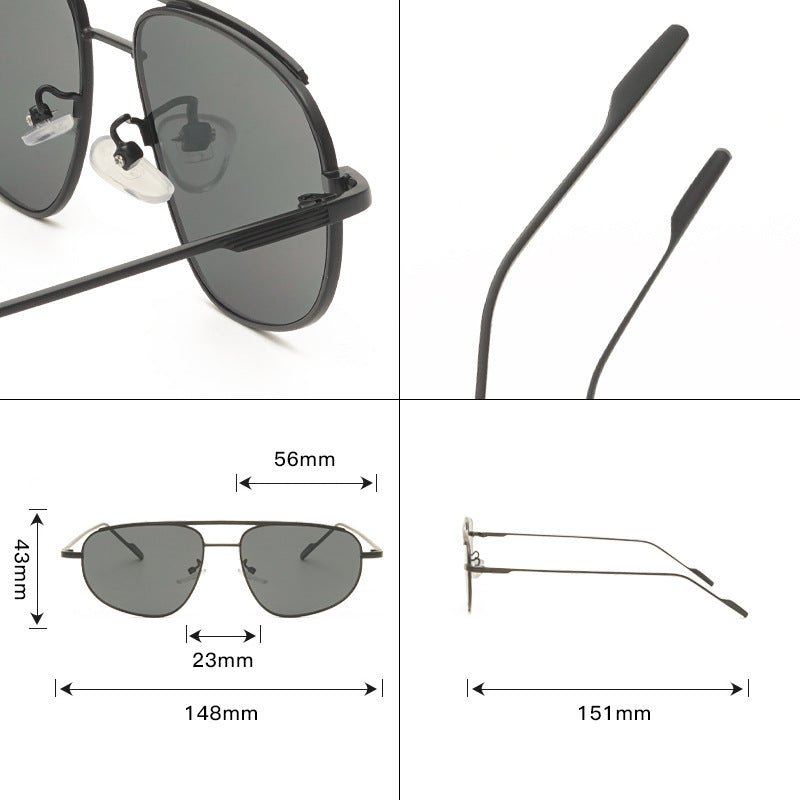 Retro Metal Frame UV400 Sun Glasses