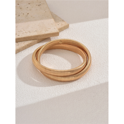 Retro Metal Snake Bone Chain Bracelet Choker