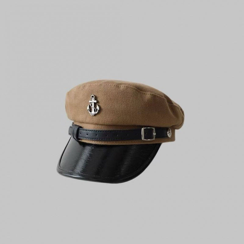 Retro Military Style Octagonal Hat