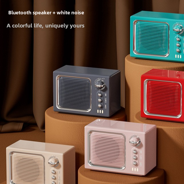 Retro Mini Bluetooth Speaker with White Noise