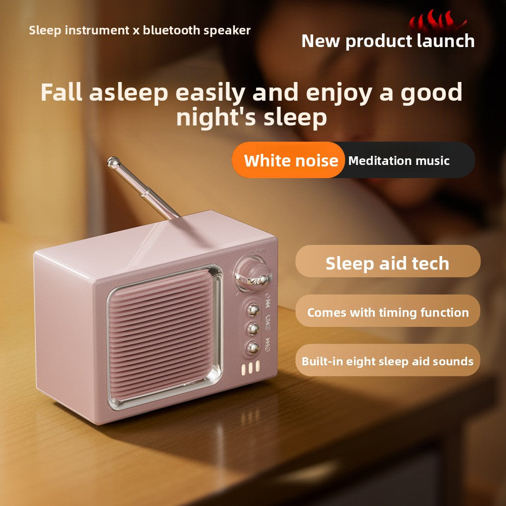 Retro Mini Bluetooth Speaker with White Noise