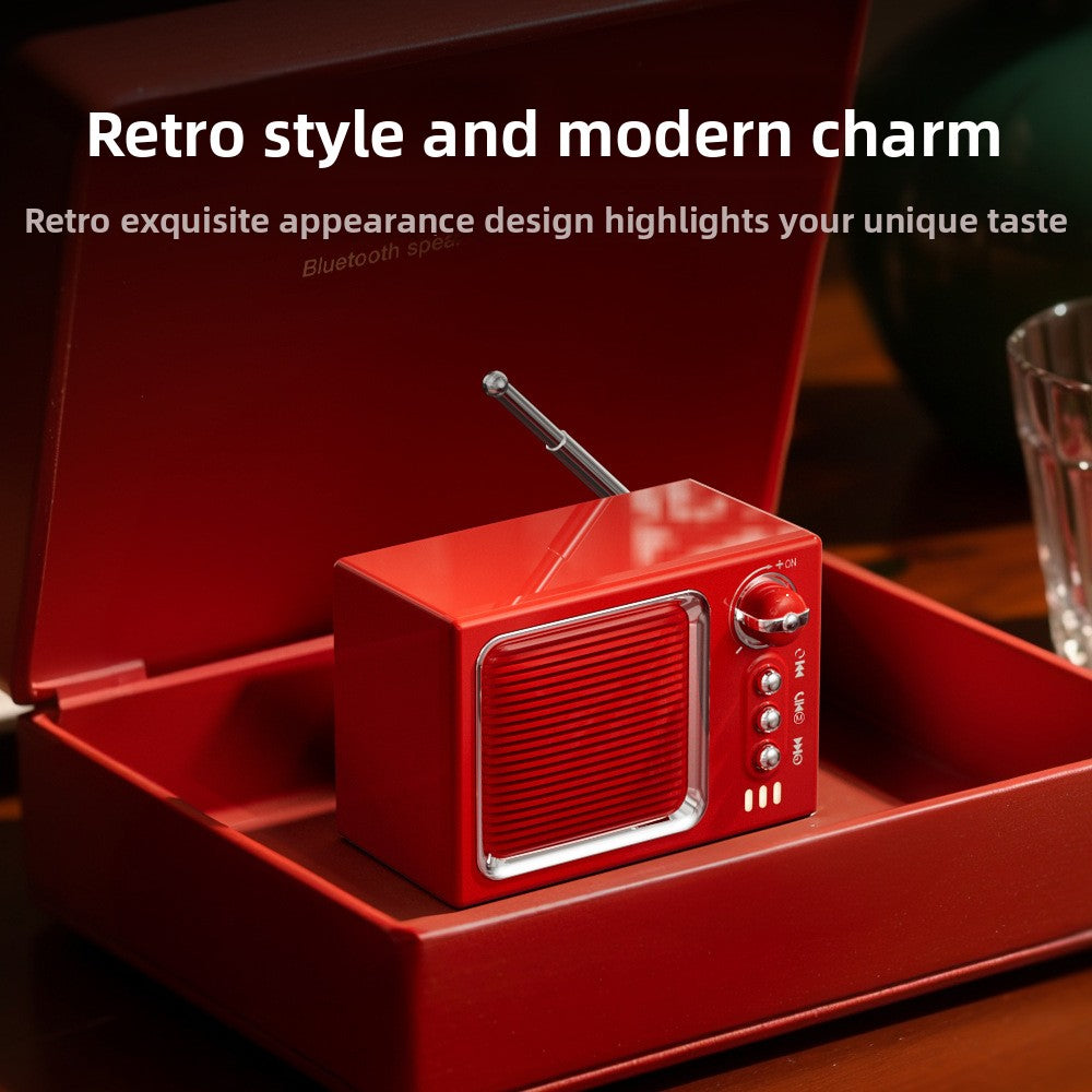 Retro Mini Bluetooth Speaker with White Noise