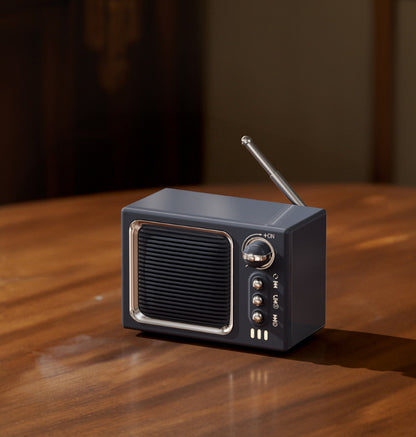 Retro Mini Bluetooth Speaker with White Noise