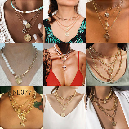 Retro Multi-Layer Alloy Necklace