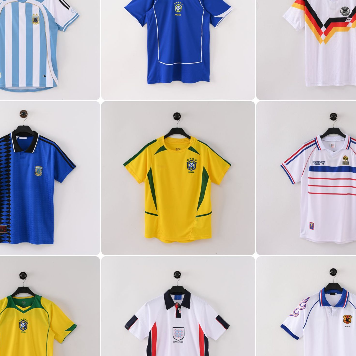 Retro National Team Football Jerseys