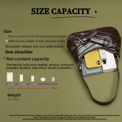 Retro Niche Single-Shoulder Armpit Bag Commuter Crossbody Bag