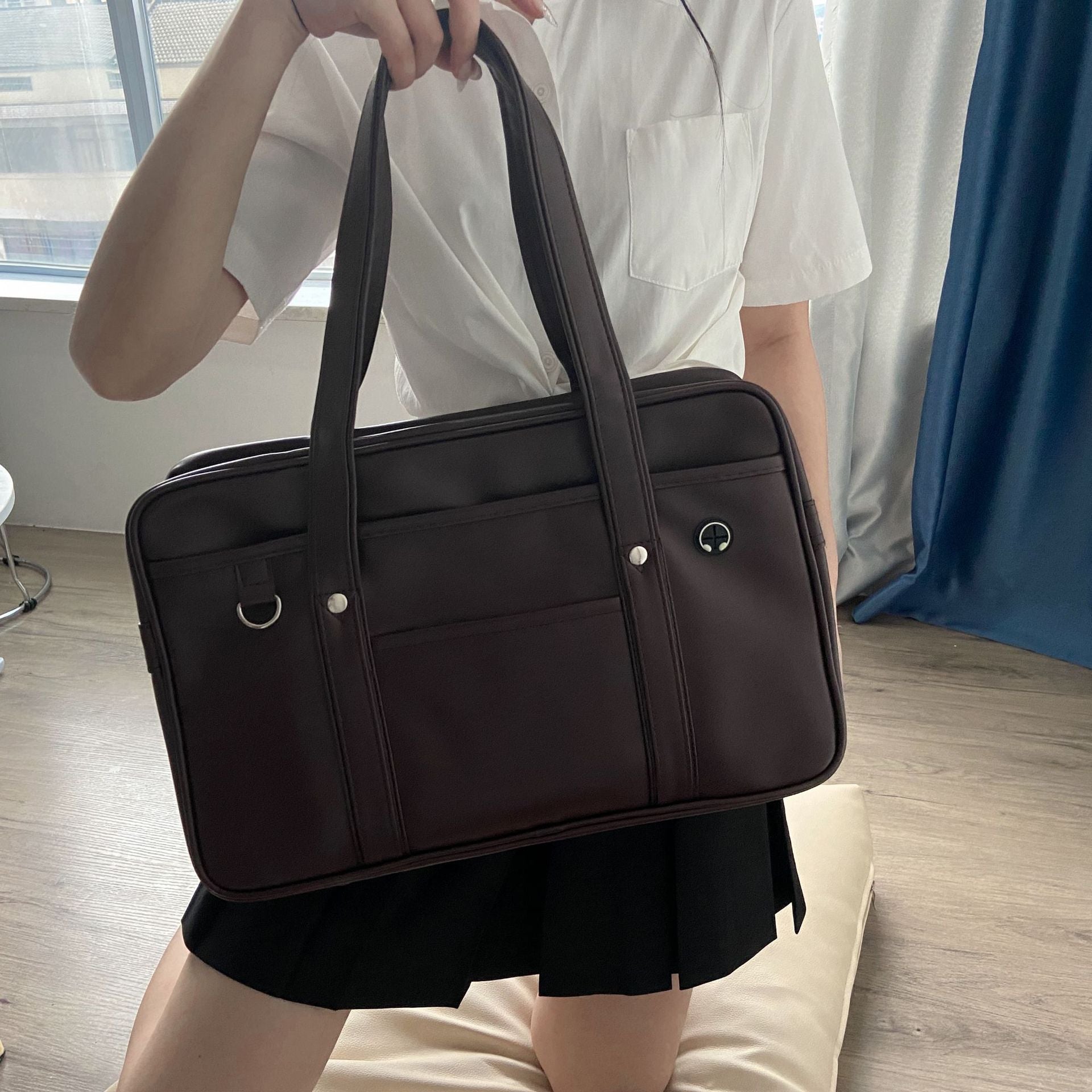 Retro Oil Wax Crossbody Bag for Women
